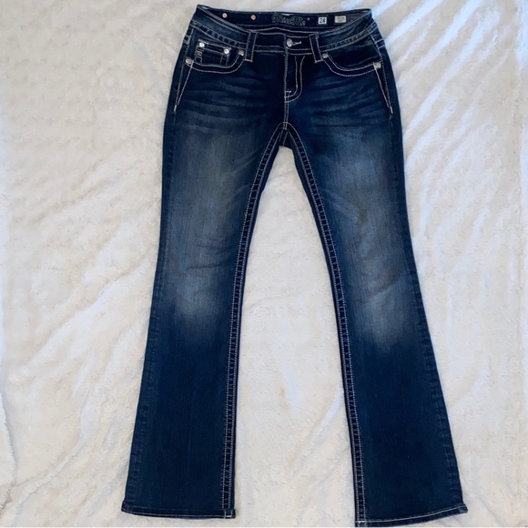 Miss Me Denim - Miss Me SZ:28 Dark Blue Boot Cut Jeans